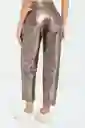Pantalon Slouchy Metalizado
