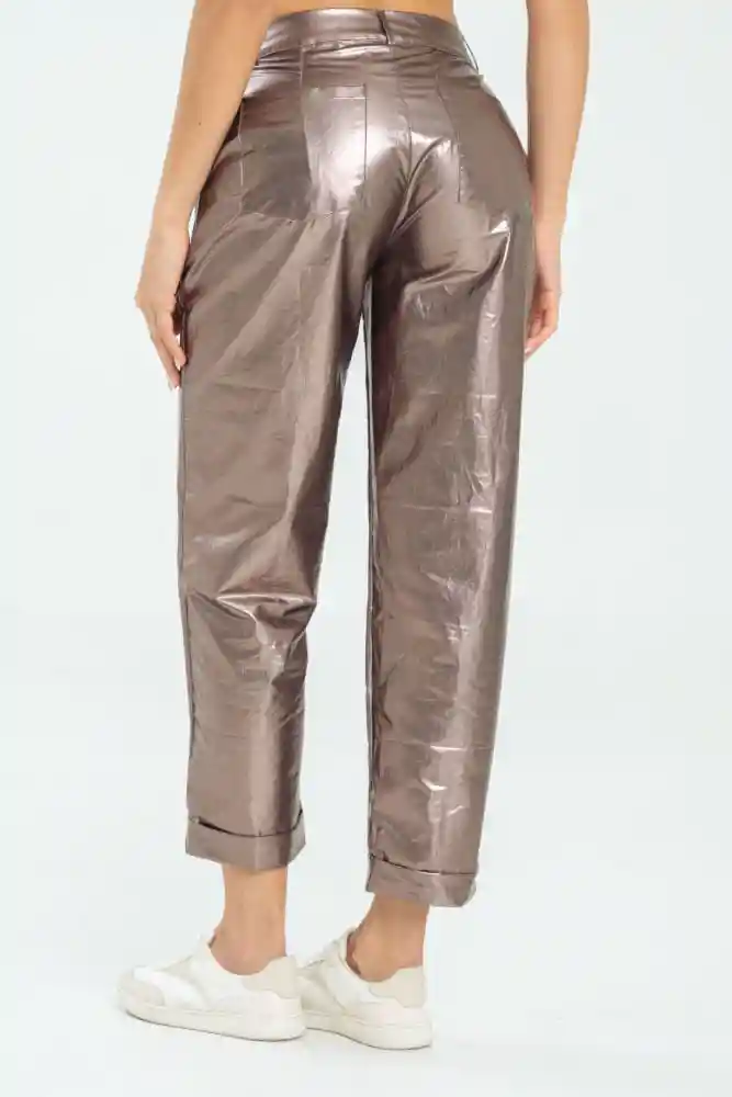 Pantalon Slouchy Metalizado