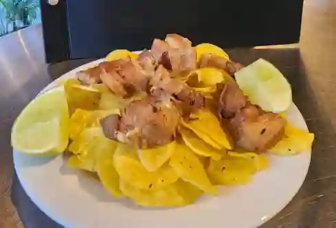 Chicharron + Moneditas