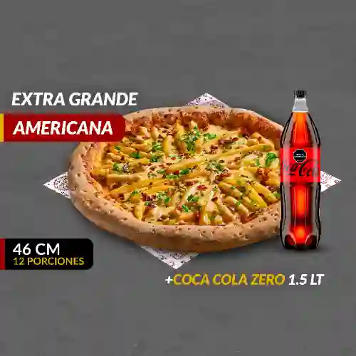 Pizza (xl) Americana + Coca Cola Zer1,5l