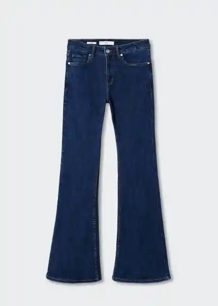 Jeans Flare Tejano Oscuro Talla 48 Mujer Mango