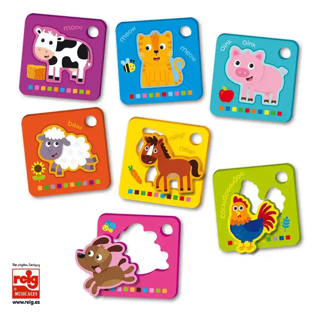 Tarjetas Con Animales Extraibles Reig Musical