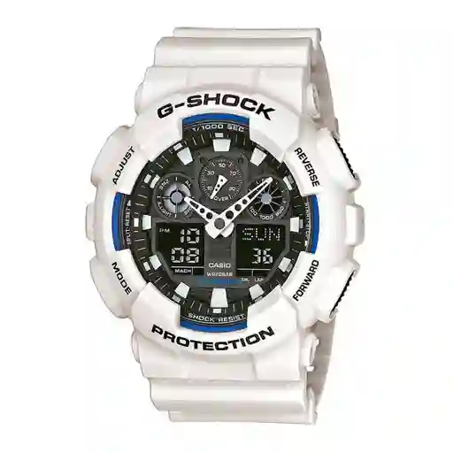 Reloj G-shok Ga_100b_7a Hombre Blanco