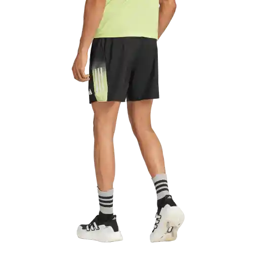 Adidas Pantaloneta Correr de Hombre Negro Talla S5