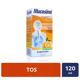 Mucosina Facilita la EXPECTORACIÓN Aliviando la TOS X120ml