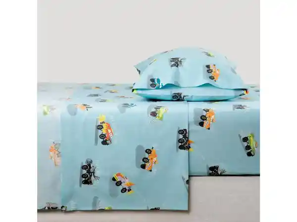 Set Sabanas Estampadas Niño Azul Casaideas