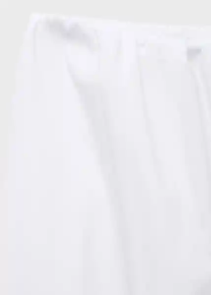 Falda Creta Blanco Talla M Mujer Mango