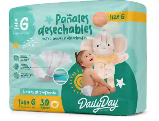 Pañales Desechab Dailyday Talla G*30unds