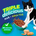 Comida para Gatos Purina Felix adulto Triple delicious mar x 1.5 kg