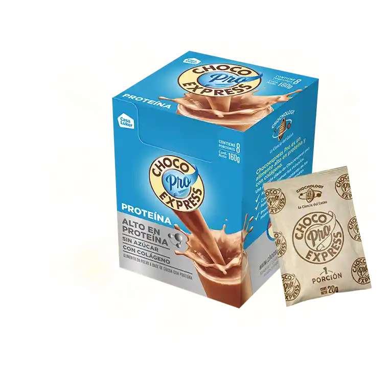 Choco Express Alimento Pro Alto en Proteína con Colágeno