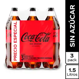 Coca-Cola Gaseosa Zero 1.5 L