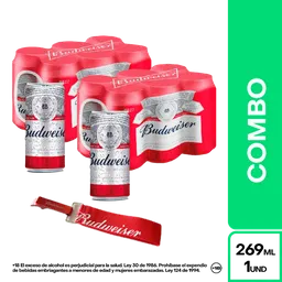 Combo Budweiser Destapador + Budweiser Cerveza Lager Americana