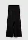 Pantalón Moon Negro Talla L Mujer Mango