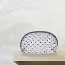 Cosmetiquera en Forma de Concha en Malla de Corazones Miniso