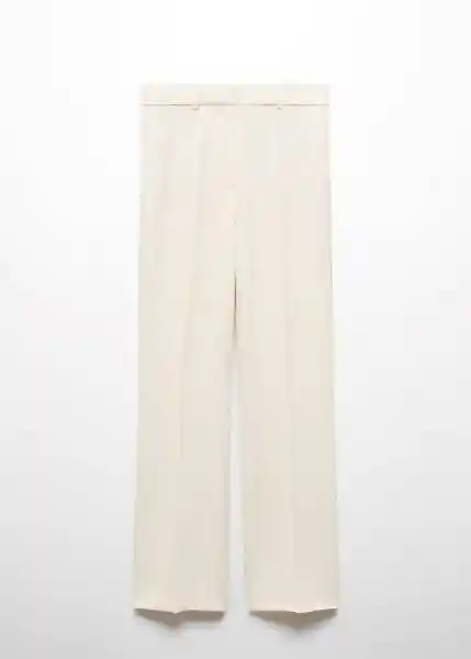 Pantalón Vbfulham Crudo Talla 34 Mujer Mango