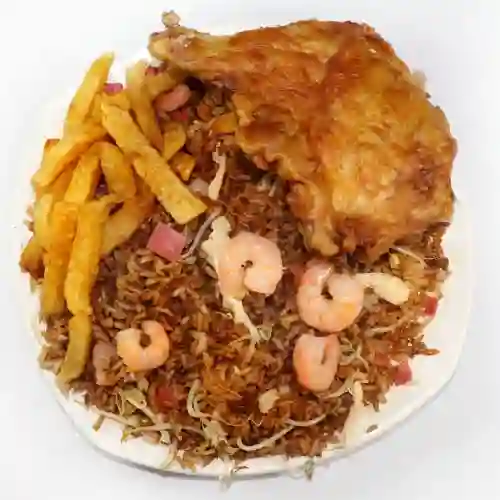 Arroz y Pollo - Papa a la Francesa