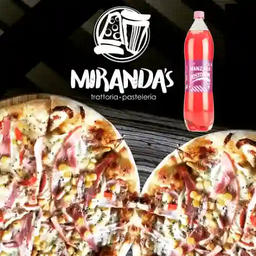 2 Pizzas Mas Gaseosa Gratis