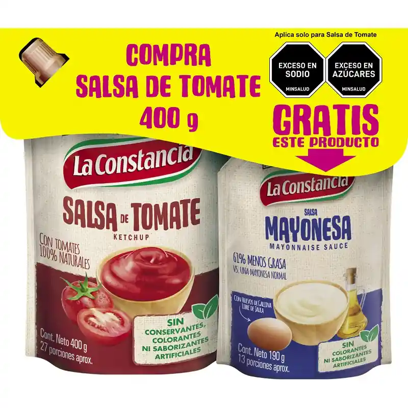 La Constancia Salsa Tomate + Mayonesa