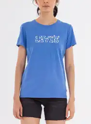 Camiseta Mc Mujer L-azul