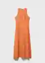 Vestido Pepa Salmon Talla M Mujer Mango