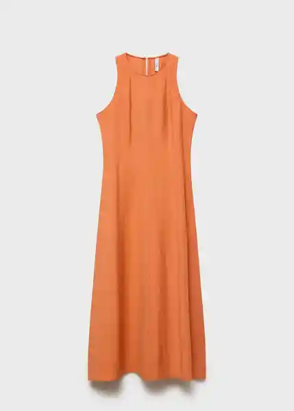 Vestido Pepa Salmon Talla M Mujer Mango