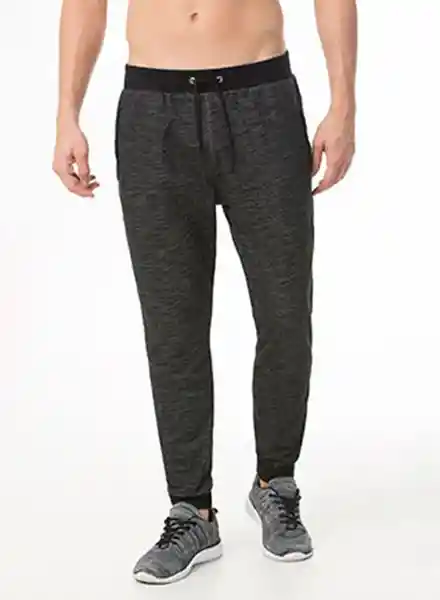 Gef Pantalón Pijama Largo Krosh Negro Jaspe Talla M