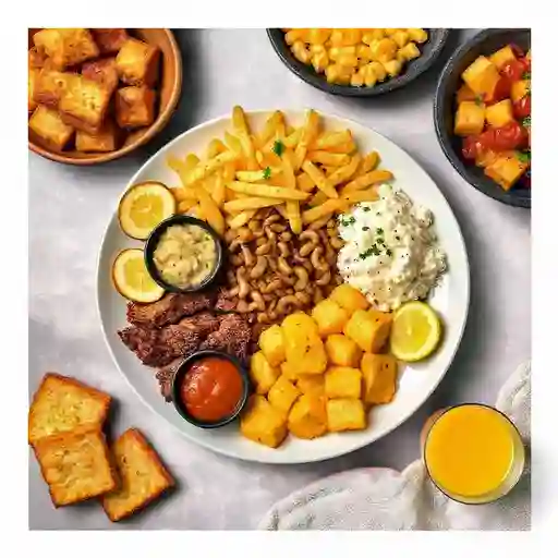 Carne Oreada, Chicharron Y Rellena