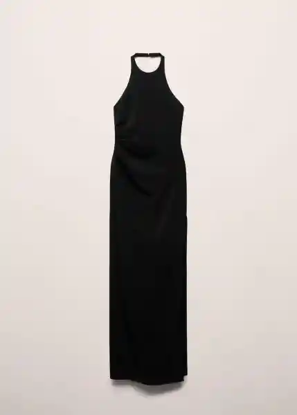 Vestido Roma Negro Talla M Mujer Mango