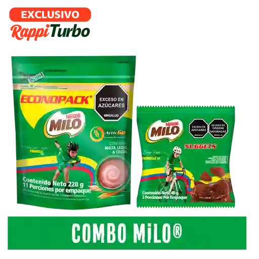 Combo Milo Nuggets 40G + Milo 220G