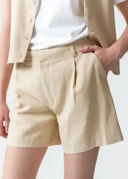 Short Caroline Beige Arido Claro Mujer Talla 10 559F303