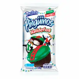 Pingüinos Ponqué Navidad