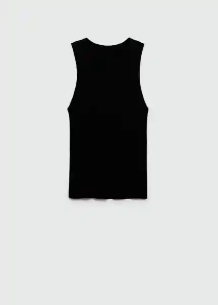 Top Karl Negro Talla XS Mujer Mango