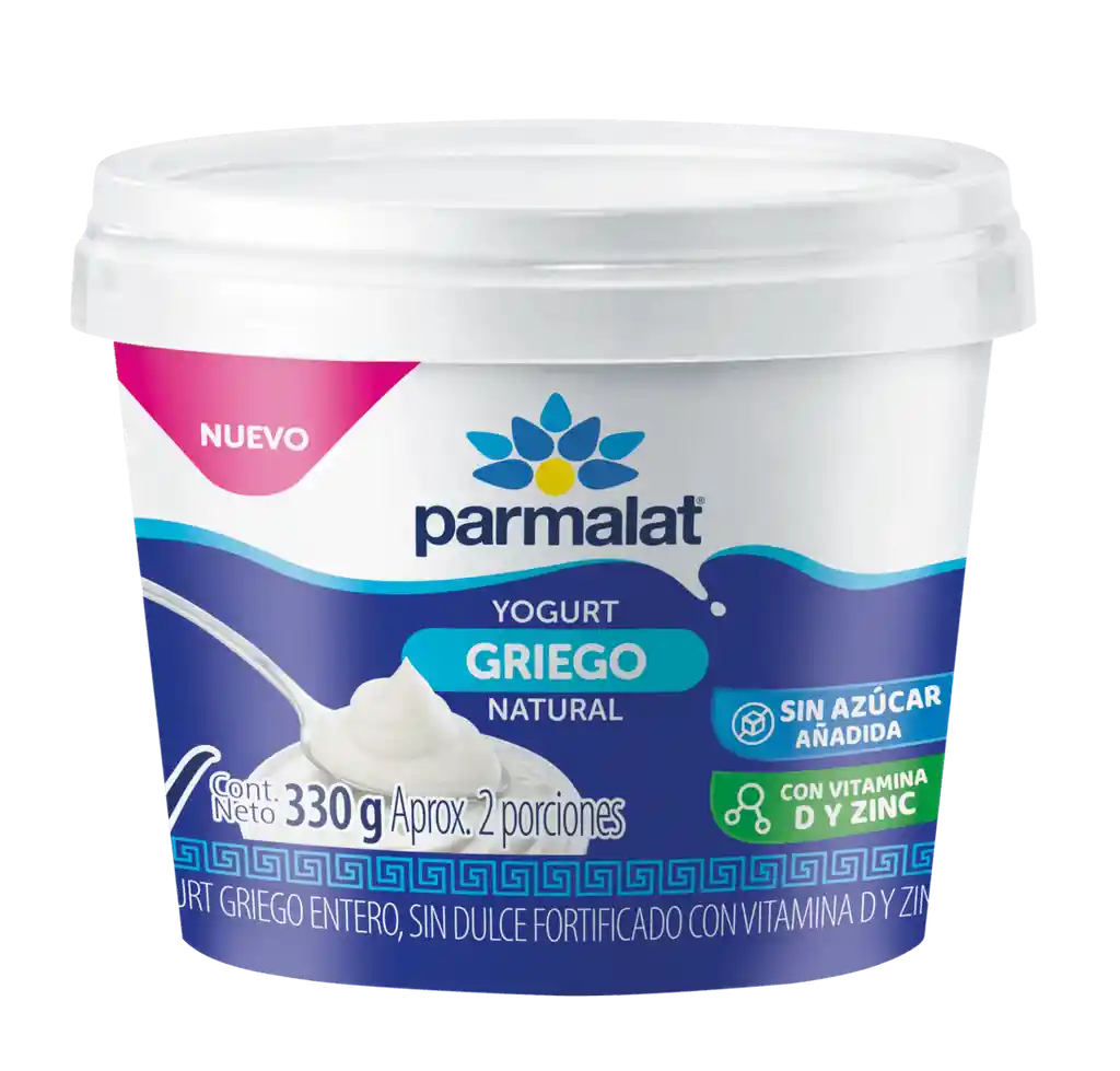 Yogurt Griego Natural Parmalat Vit*330gr