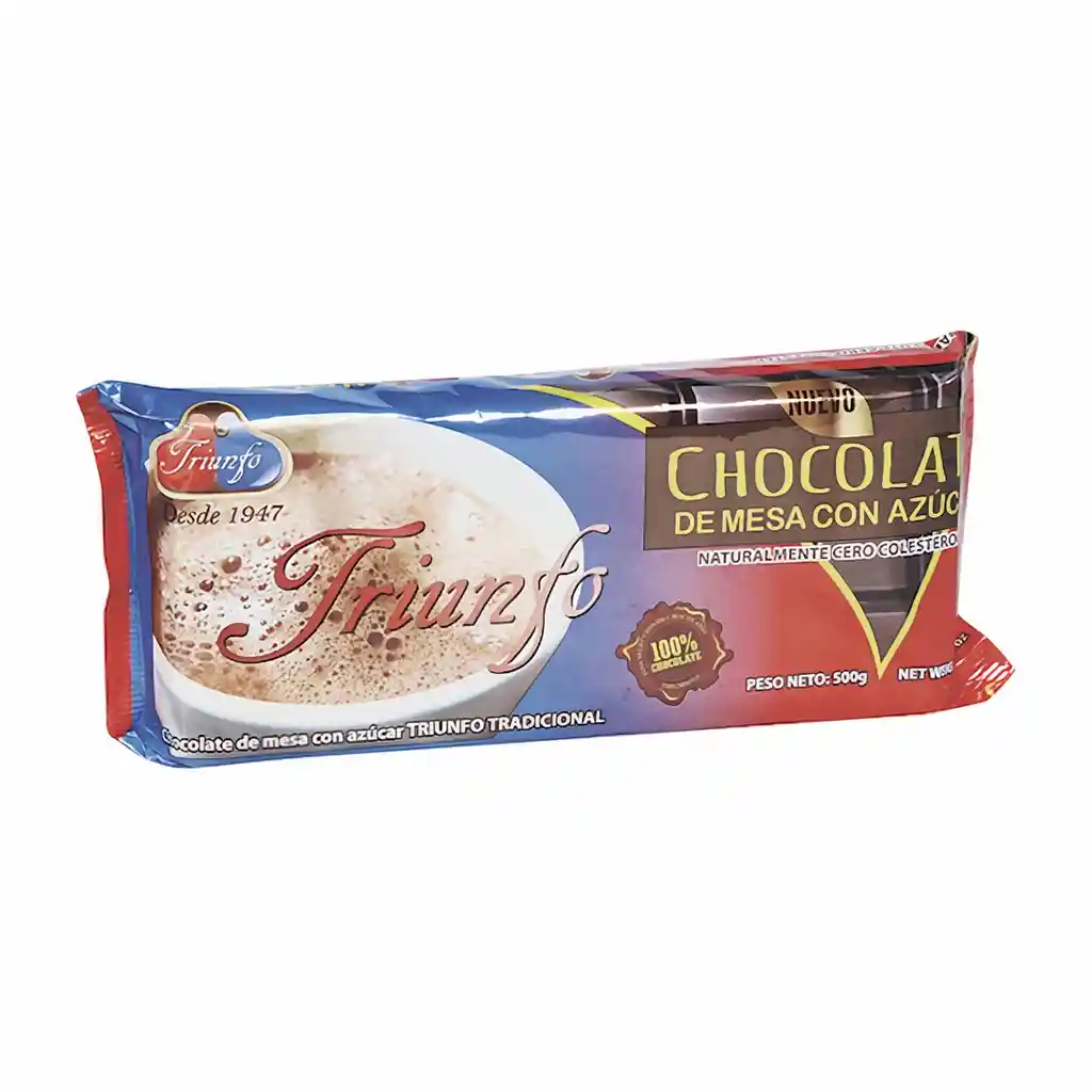 Triunfo Chocolate de Mesa Con Azúcar