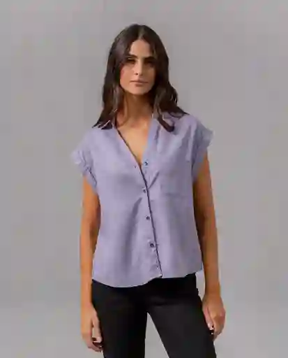 Camisa Iconica Mujer Morado Lila Medio Talla L RIFLE38016 Rifle