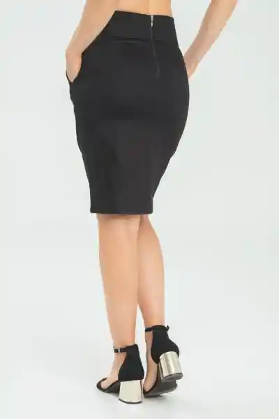 Falda Jackie Kennedy Color Negro Talla 6 Ragged