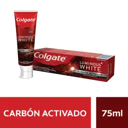 Crema Dental Blanqueadora Colgate Luminous White Carbón Activado 75 ml