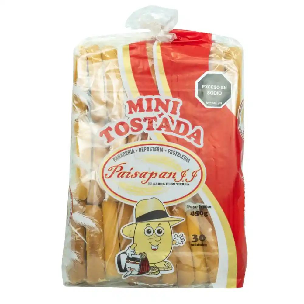Tostada Paisapan J. J. Minitostada (450 Gr)