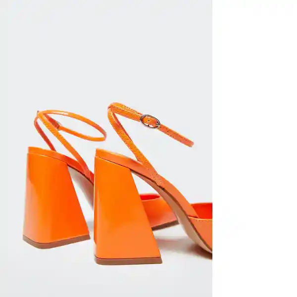 Zapato Disco Naranja Talla 42 Mujer Mango