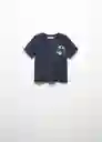 Camiseta Whale Navy Talla 66 Niños Mango