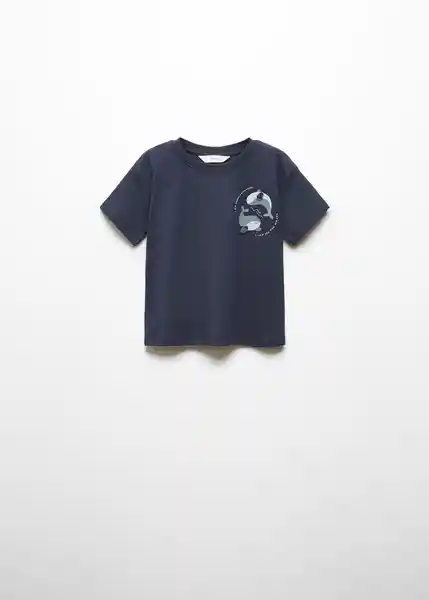 Camiseta Whale Navy Talla 66 Niños Mango