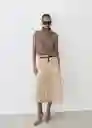 Chaleco Oliana Topo Talla M Mujer Mango