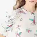 Camiseta Cuello Redondo Manga 3/4 Morado Talla M 711821