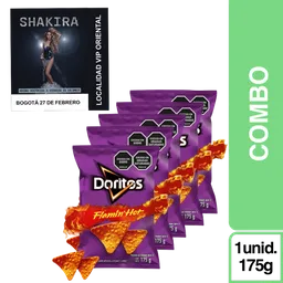 Combo Shakira Bogota VIP Oriental + Doritos Snack Flamin Hot