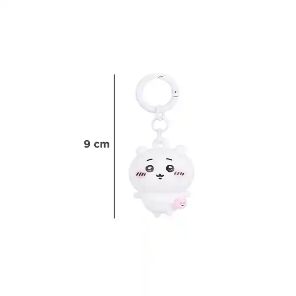 Llavero 3D Serie Chiikawa Blanco Miniso