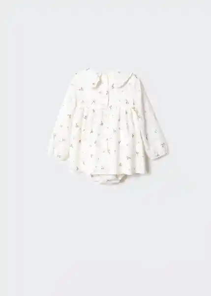 Vestido Luisa Off White Talla 66 Niños Mango