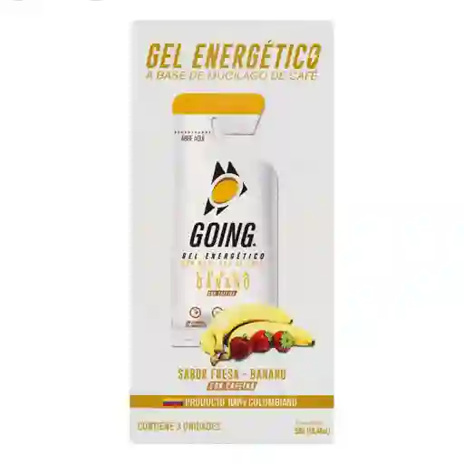 Going Pack Gel Energético Fresa Banano Cafeína