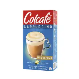 Colcafé Café Cappuccino Instantáneo Sabor a Vainilla