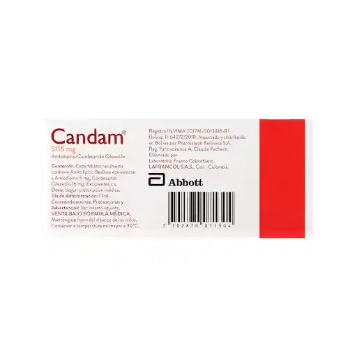 Candam (5 mg / 16 mg)