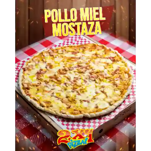 2X1 Pizza 38Cm Pollo-miel Mostaza